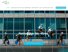 Tablet Screenshot of nettoyage-entreprise-paris.com